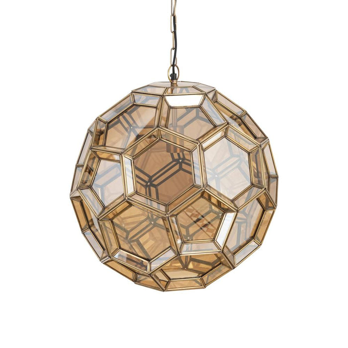 Hanglamp Tijdloze Uit Geel 49x49x50 cm-Hanglampen-PTMD