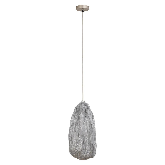 Hanglamp Tijdloze Uit Grijs 30x30x48 cm-Hanglampen-PTMD