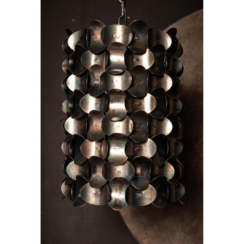 Hanglamp Tijdloze Uit Zwart 32x32x148 cm-Hanglampen-PTMD