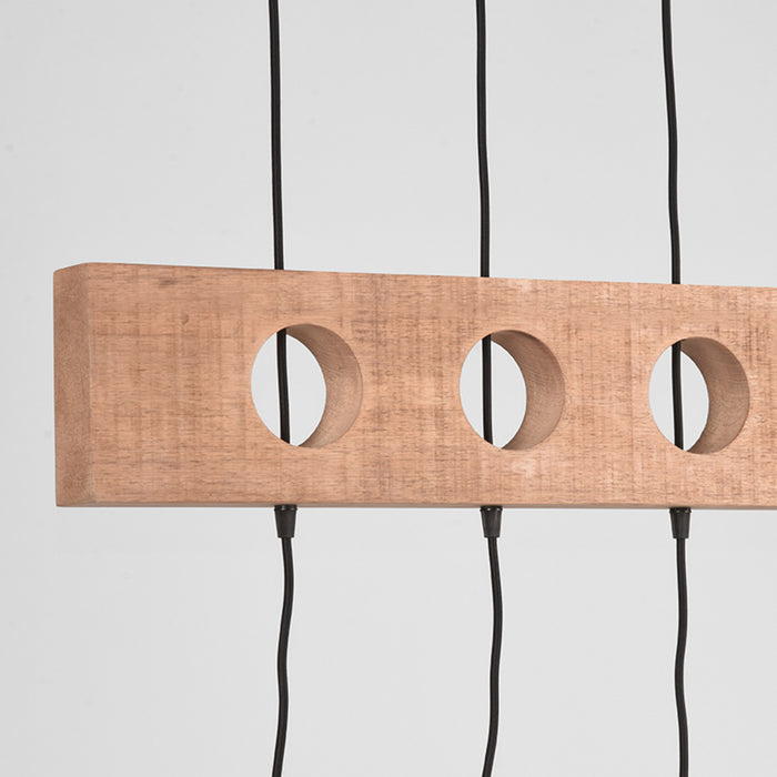 Hanglamp Timber Speelse Metaal Zwart 5x90x53 cm-Hanglampen-LABEL51