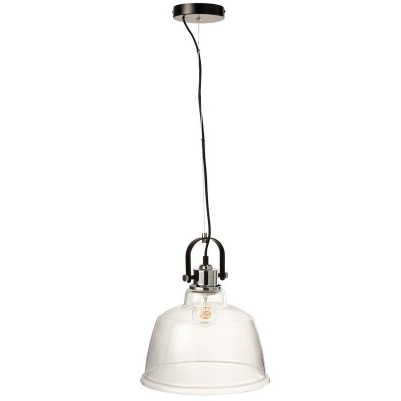 Hanglamp Transparant Glas 30 cm 30x30x175 cm-Hanglampen-J-Line
