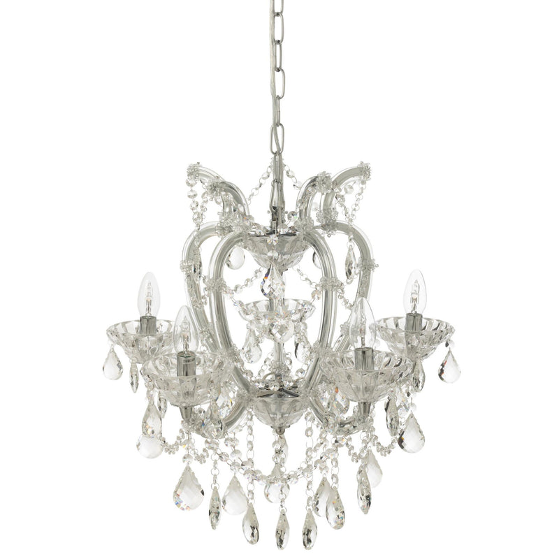 Hanglamp Transparant Glas Antiek 53 cm 53x53x57 cm-Hanglampen-J-Line