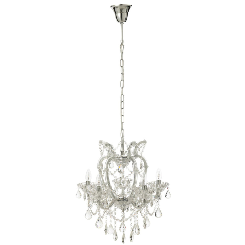Hanglamp Transparant Glas Antiek 53 cm 53x53x57 cm-Hanglampen-J-Line