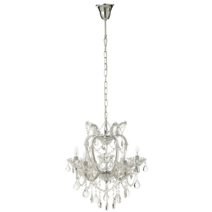 Hanglamp Transparant Glas Antiek 53 cm-Tafellampen-J-Line