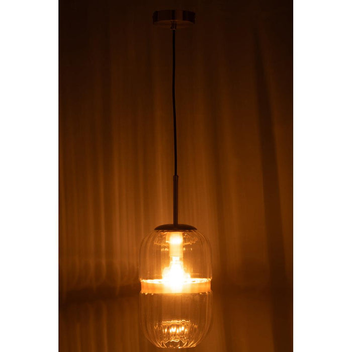 Hanglamp Transparant Kunststof 18 cm 18x18x35 cm-Hanglampen-J-Line