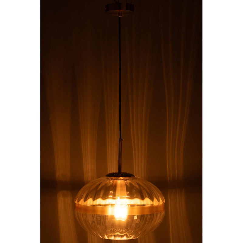 Hanglamp Transparant Kunststof Ovaal 30 cm 30x30x30 cm-Hanglampen-J-Line