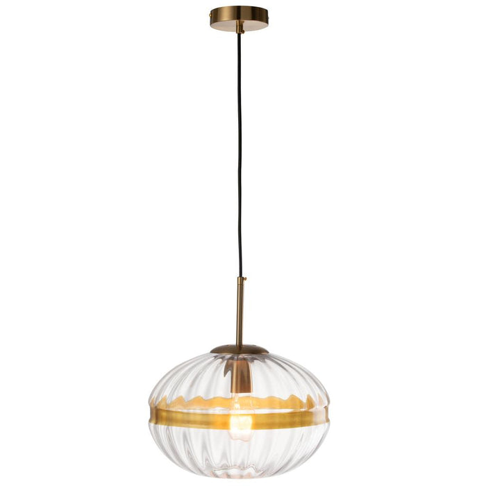 Hanglamp Transparant Kunststof Ovaal 30 cm-Hanglampen-J-Line