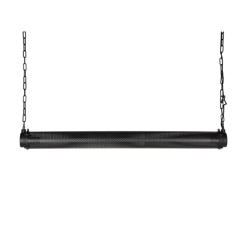Hanglamp Tube Zeer Metaal Zwart 13x130x13 cm-Hanglampen-LABEL51