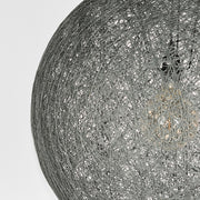 Hanglamp Twist Bolvormige Vlas Grijs 45x45x45 cm-Hanglampen-LABEL51