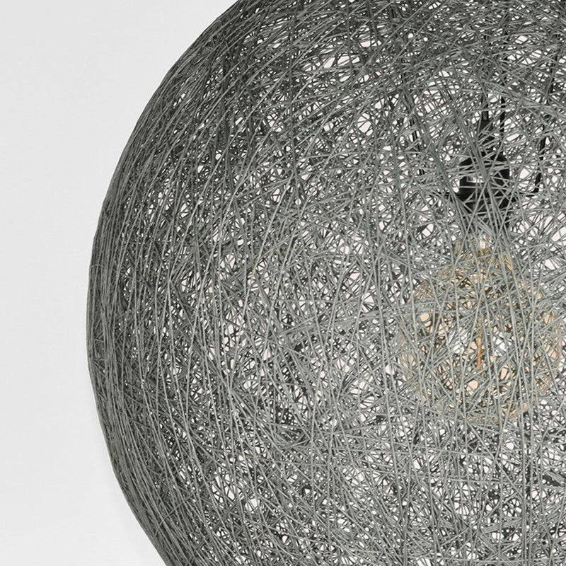 Hanglamp Twist Bolvormige Vlas Grijs 55x55x55 cm-Hanglampen-LABEL51