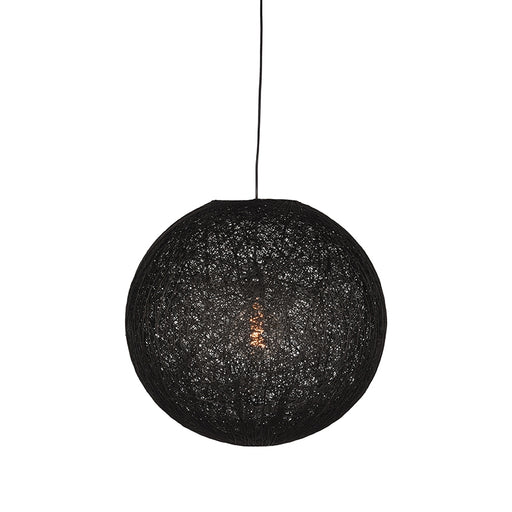 LABEL51 Hanglamp Twist - Zwart - Vlas - M-Tafellampen-LABEL51
