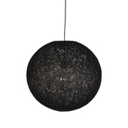 Hanglamp Twist Bolvormige Vlas Zwart 45x45x45 cm-Hanglampen-LABEL51