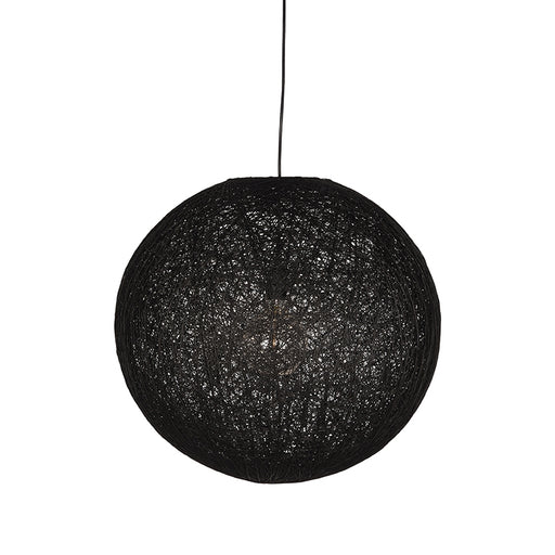 LABEL51 Hanglamp Twist - Zwart - Vlas - L-Tafellampen-LABEL51