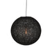 LABEL51 Hanglamp Twist - Zwart - Vlas - L-Tafellampen-LABEL51