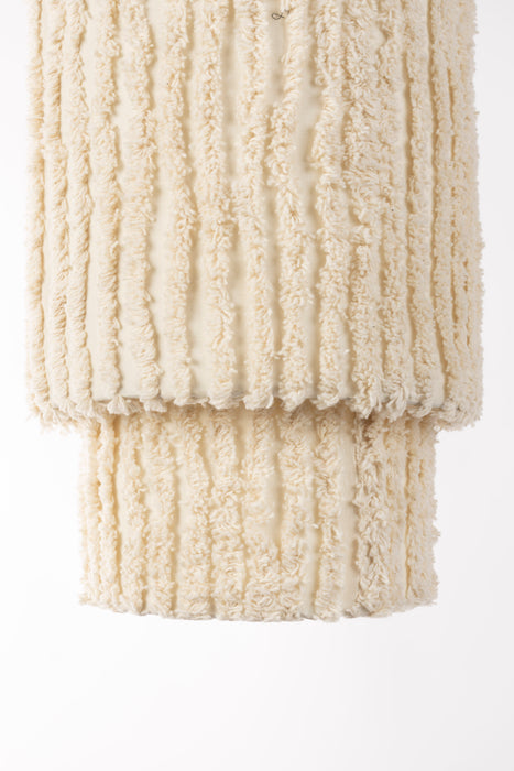 Hanglamp Versier Je Cotton Beige 20x20x38 cm-Hanglampen-Creating Home