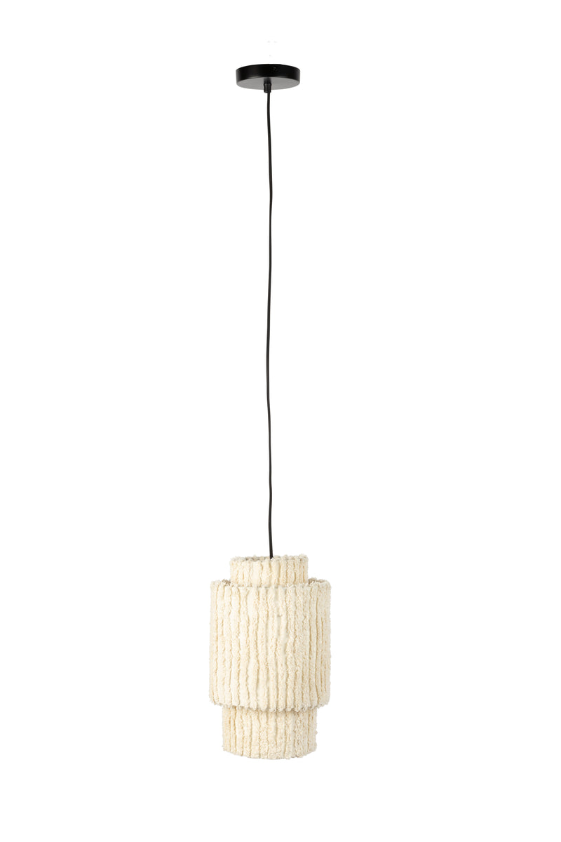 Hanglamp Versier Je Cotton Beige 20x20x38 cm-Hanglampen-Creating Home