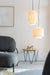 Hanglamp Arjun Tall Katoen Beige Ø20x38 cm E27-Tafellampen-Creating Home