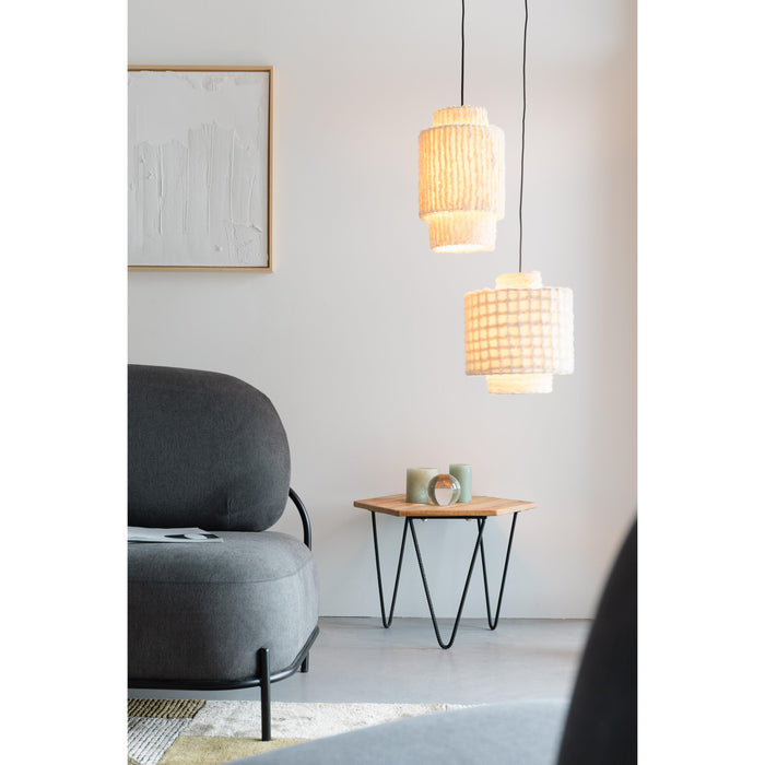 Hanglamp Versier Je Cotton Beige 25x25x30 cm-Hanglampen-Creating Home