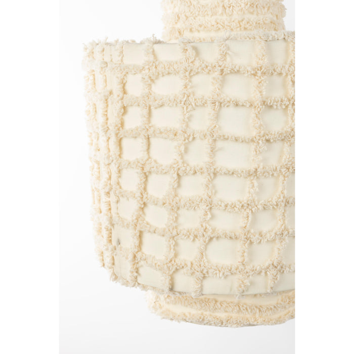 Hanglamp Versier Je Cotton Beige 25x25x30 cm-Hanglampen-Creating Home