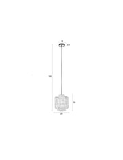 Hanglamp Versier Je Cotton Beige 25x25x30 cm-Hanglampen-Creating Home