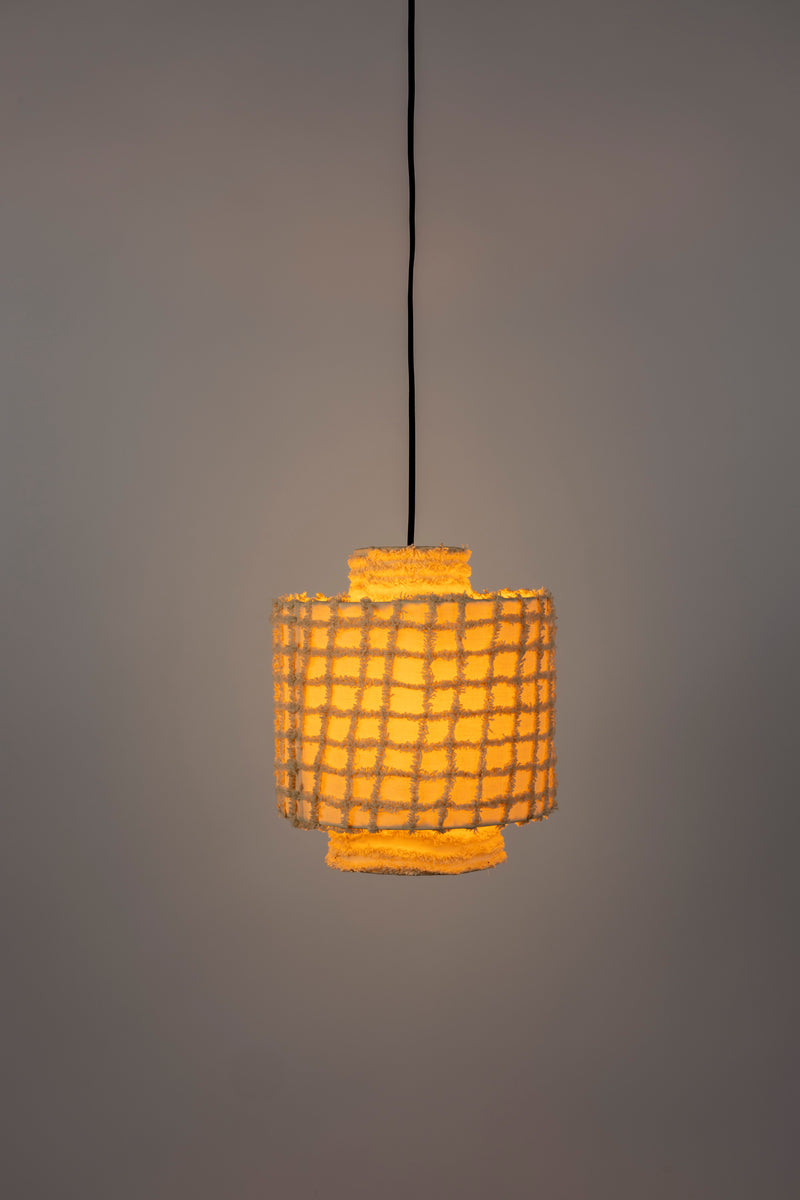 Hanglamp Versier Je Cotton Beige 25x25x30 cm-Hanglampen-Creating Home