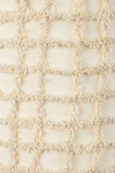 Hanglamp Arjun Wide Katoen Beige Ø25x30 cm E27-Tafellampen-Creating Home