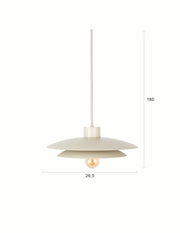 Hanglamp Voeg Sfeer Iron Beige 26.5x26.5x160 cm-Hanglampen-Creating Home