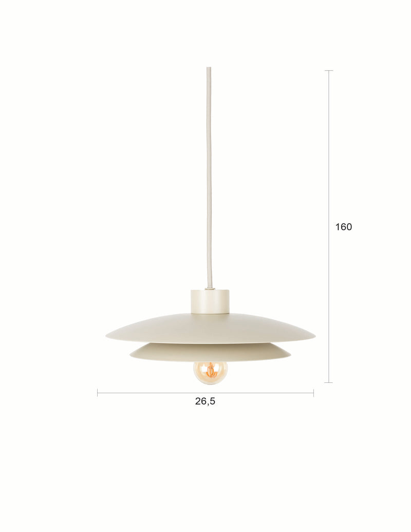 Hanglamp Voeg Sfeer Iron Beige 26.5x26.5x160 cm-Hanglampen-Creating Home