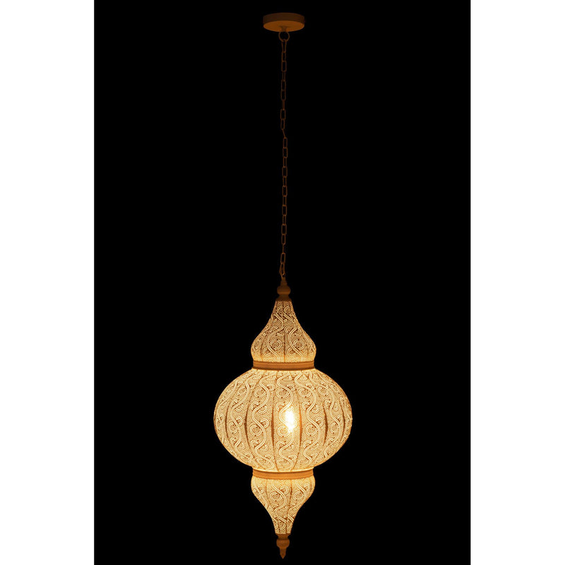 Hanglamp Wit Electrical part L 40 cm 40x40x86 cm-Hanglampen-J-Line