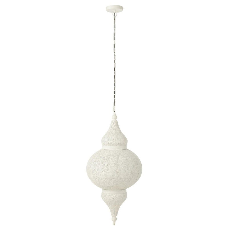 Hanglamp Wit Electrical part L 40 cm 40x40x86 cm-Hanglampen-J-Line
