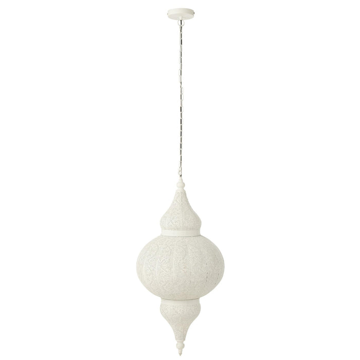 Hanglamp Wit Electrical part L 40 cm 40x40x86 cm-Hanglampen-J-Line