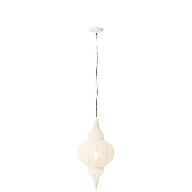 Hanglamp Wit Electrical part S 32 cm 32x32x65 cm-Hanglampen-J-Line
