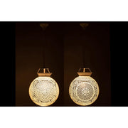 Hanglamp Wit Glas L 35 cm 35x35x85 cm-Hanglampen-J-Line