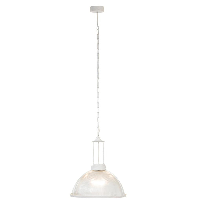 Hanglamp Wit Glas Rond 47 cm 47x47x158 cm-Hanglampen-J-Line