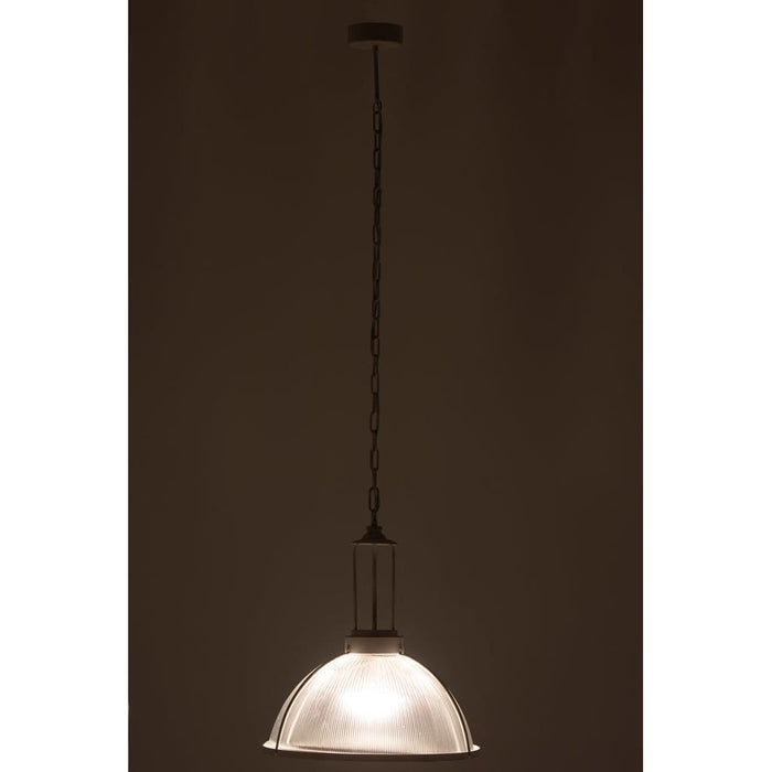 Hanglamp Wit Glas Rond 47 cm 47x47x158 cm-Hanglampen-J-Line