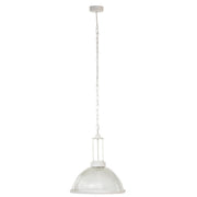 Hanglamp Wit Glas Rond 47 cm 47x47x158 cm-Hanglampen-J-Line