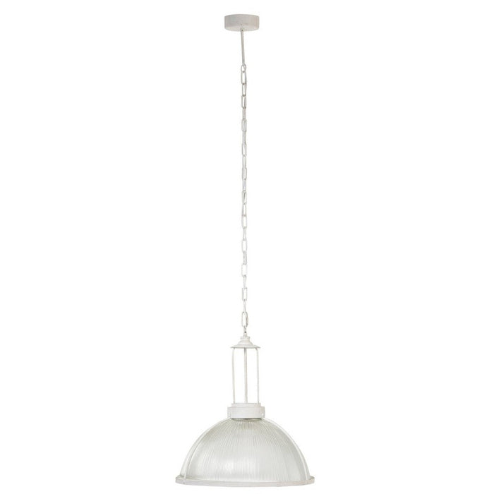 Hanglamp Wit Glas Rond 47 cm 47x47x158 cm-Hanglampen-J-Line