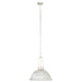 Hanglamp Wit Glas Rond 47 cm 47x47x158 cm-Hanglampen-J-Line