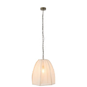 Hanglamp Wit Linnen S 42 cm 42x49x161 cm-Plafondlampen-J-Line