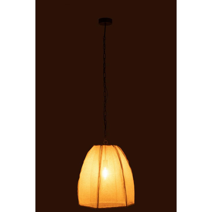 Hanglamp Wit Linnen S 42 cm-Hanglampen-J-Line