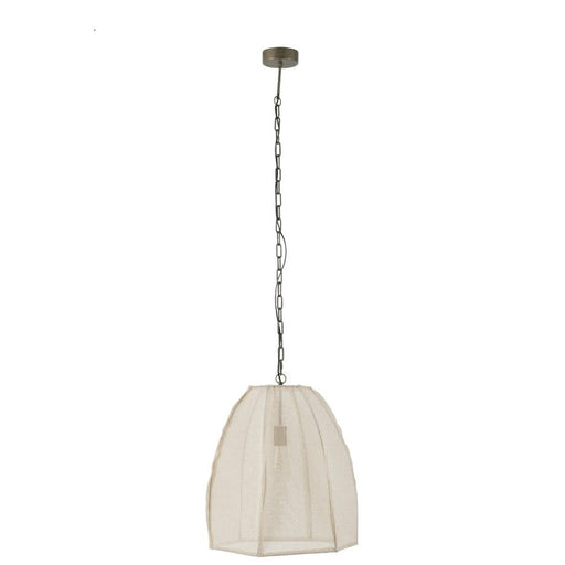 Hanglamp Wit Linnen S 42 cm-Hanglampen-J-Line