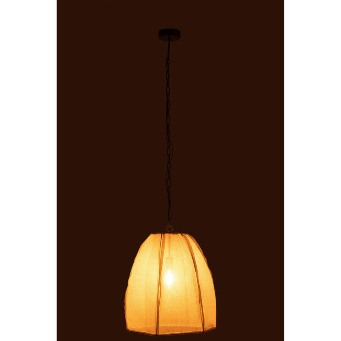 Hanglamp Wit Linnen S 42 cm-Tafellampen-J-Line