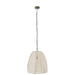 Hanglamp Wit Linnen S 42 cm-Tafellampen-J-Line