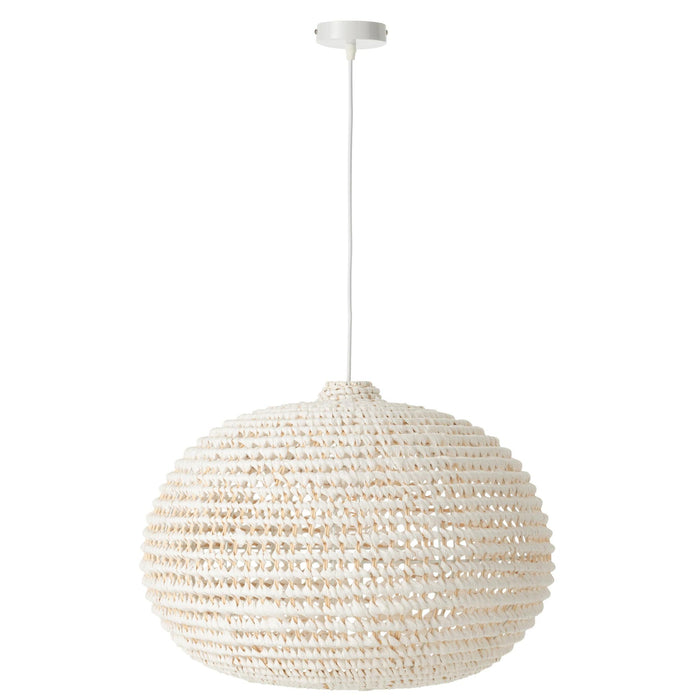 Hanglamp Wit Metaal Rond 60 cm-Tafellampen-J-Line