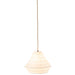 Hanglamp Wit Raffia 35 cm-Tafellampen-J-Line