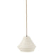 Hanglamp Wit Raffia 35 cm-Tafellampen-J-Line