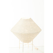Hanglamp Wit Raffia L 40 cm 40x40x32 cm-Hanglampen-J-Line