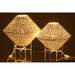 Hanglamp Wit Raffia L 40 cm 40x40x32 cm-Hanglampen-J-Line