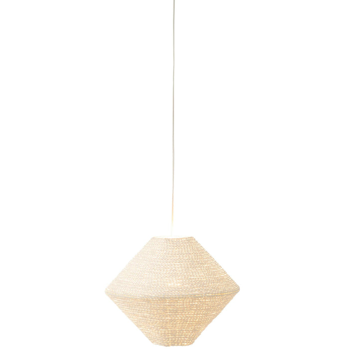 Hanglamp Wit Raffia L 40 cm-Hanglampen-J-Line