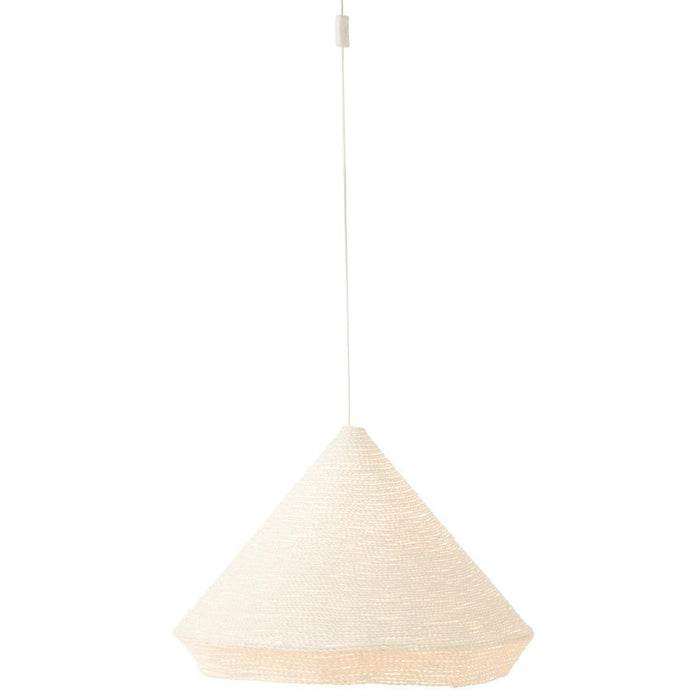 Hanglamp Wit Raffia L 65 cm-Hanglampen-J-Line